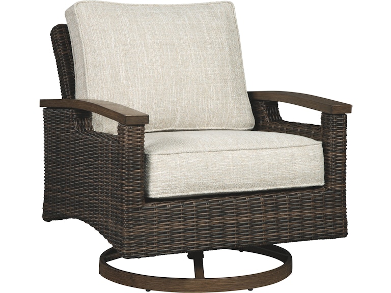 Signature Design by Ashley Paradise Trail Outdoor Swivel Lounge Chair P750-821 ASP750-821