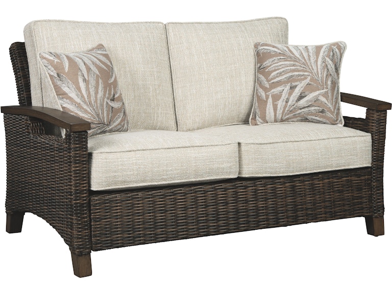 Signature Design by Ashley Paradise Trail Outdoor Loveseat with Cushion P750-835 ASP750-835