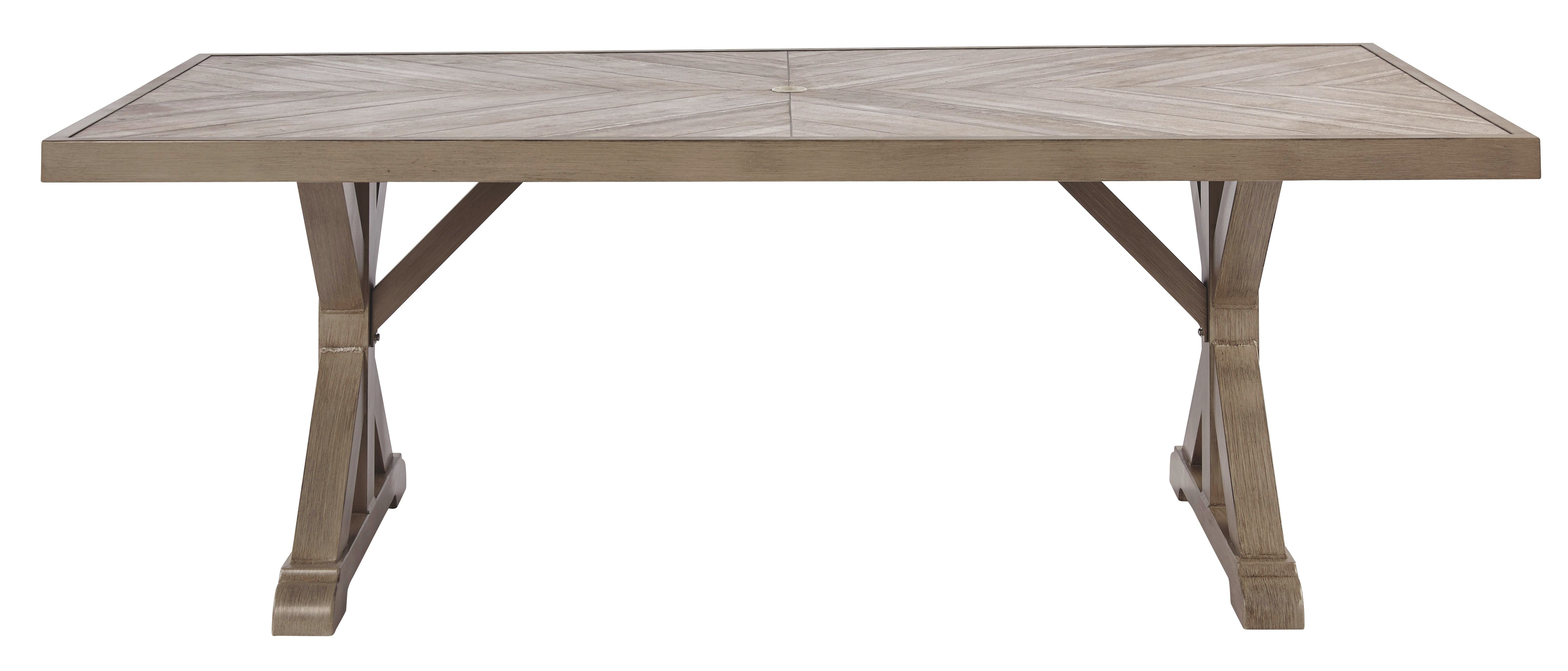 Beachcroft Outdoor Dining Table with Umbrella Option P791-625