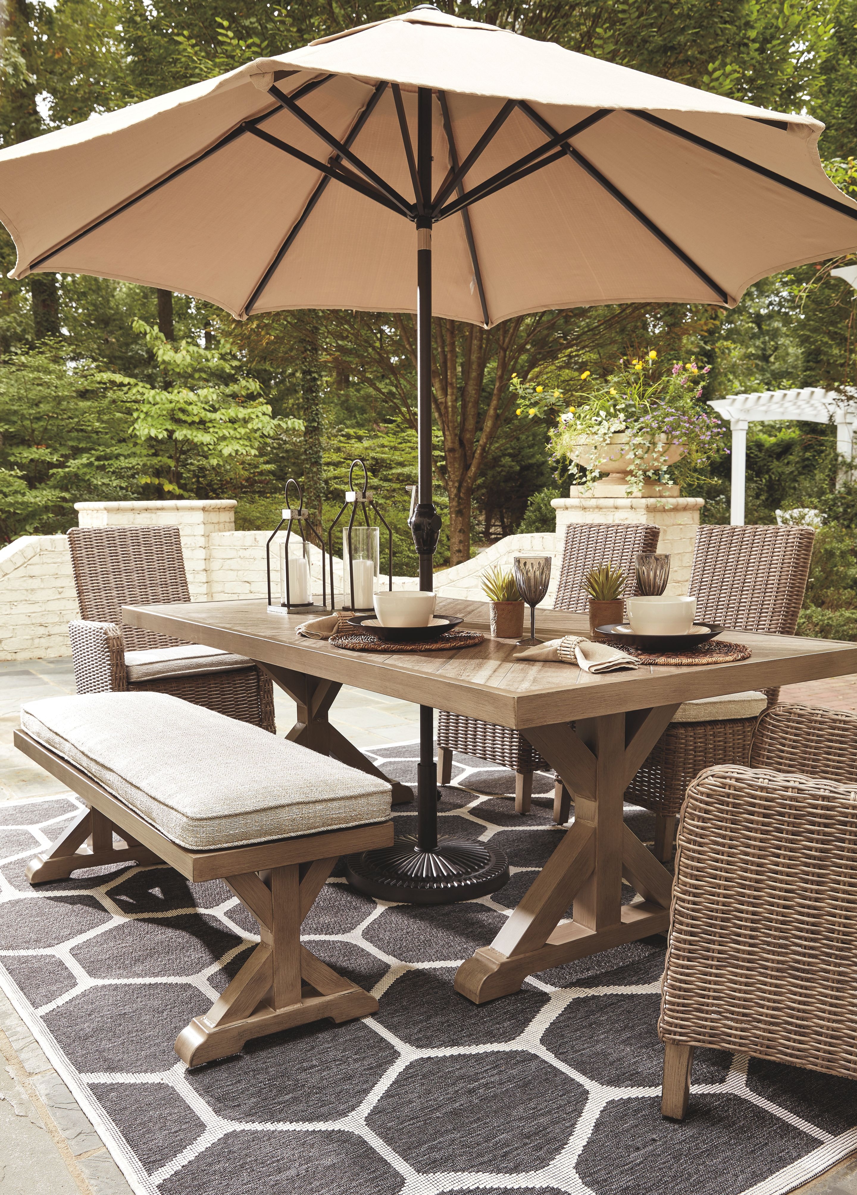 Ashley Beachcroft Beachcroft Outdoor Dining Table P791625 Portland, OR Key Home Furnishings