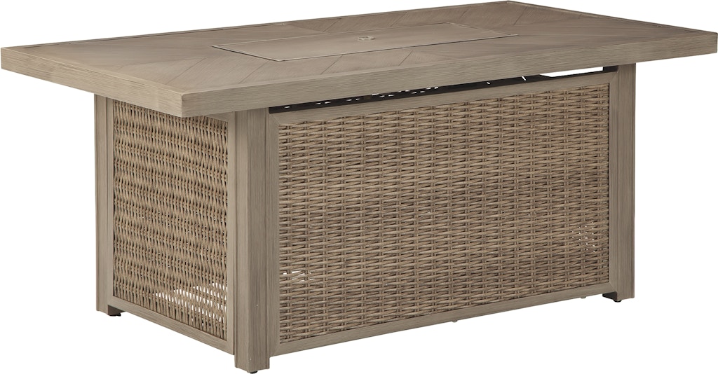 Signature Design By Ashley Outdoorpatio Beachcroft Fire Pit Table P791 