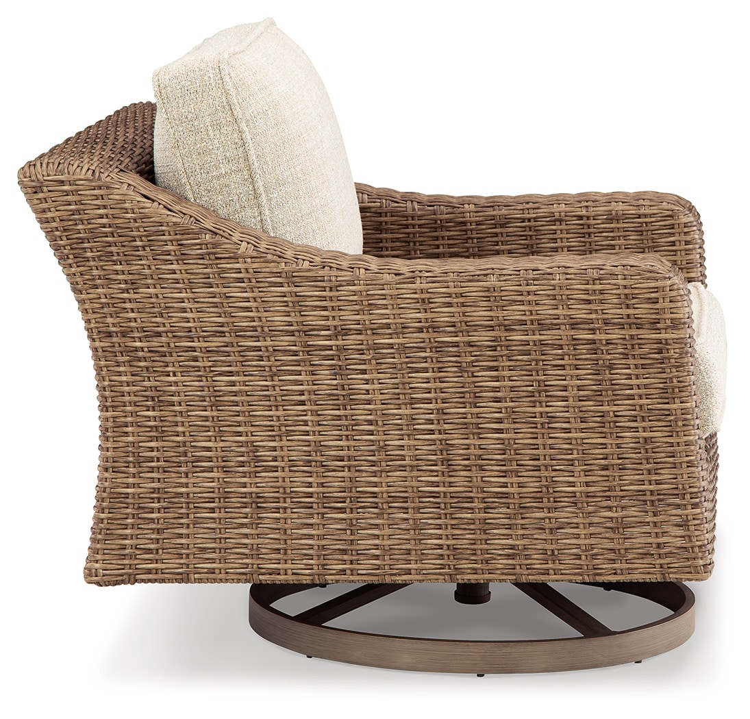 Signature Design by Ashley Beachcroft Outdoor Swivel Lounge Chair 
