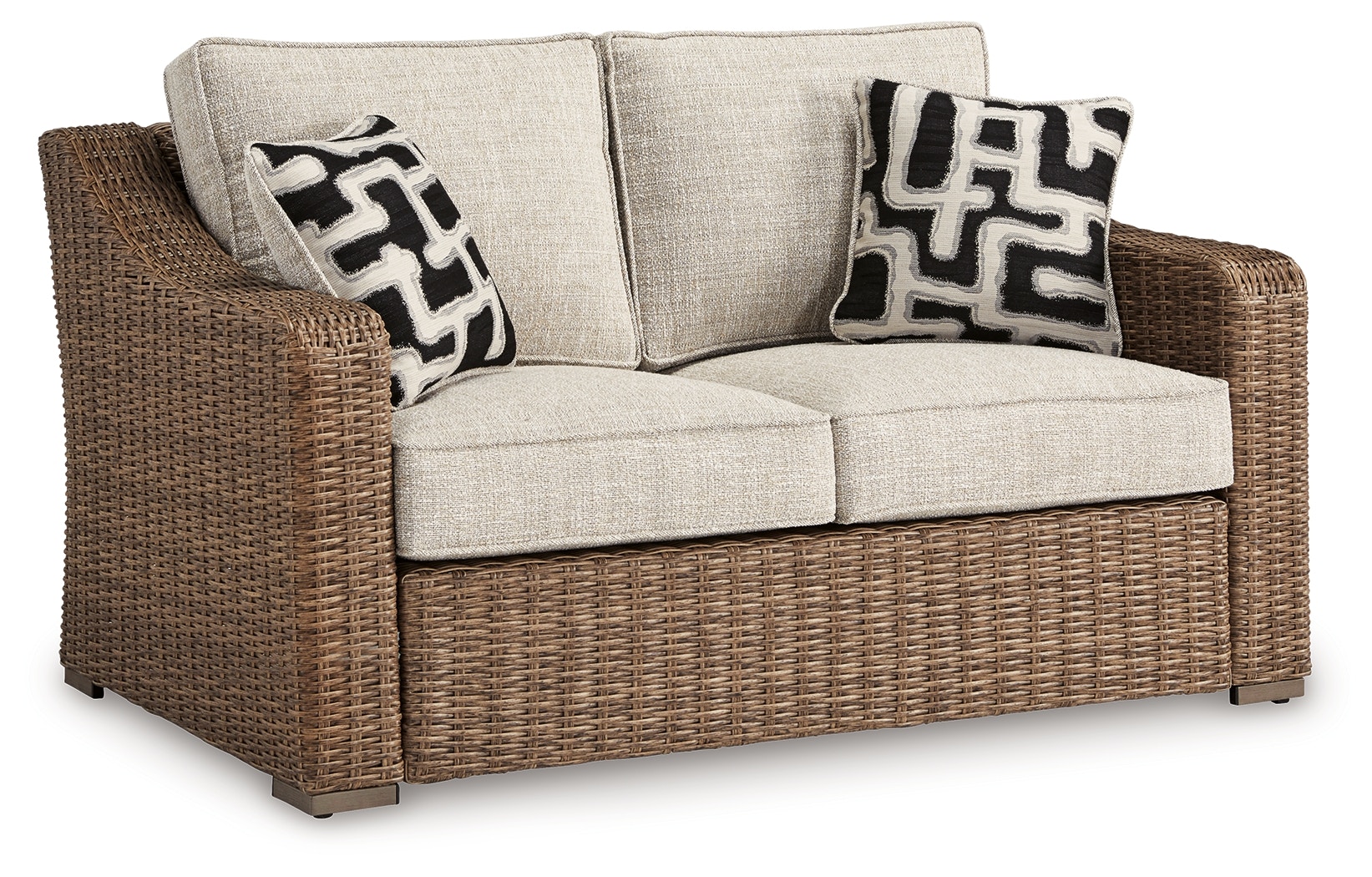 Ashley Beachcroft Outdoor Loveseat with Cushion - Thumbnail 2