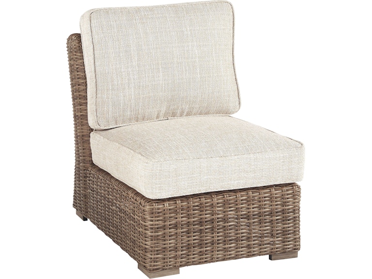 Signature Design by Ashley Beachcroft Outdoor Armless Chair with Cushion P791-846 ASP791-846