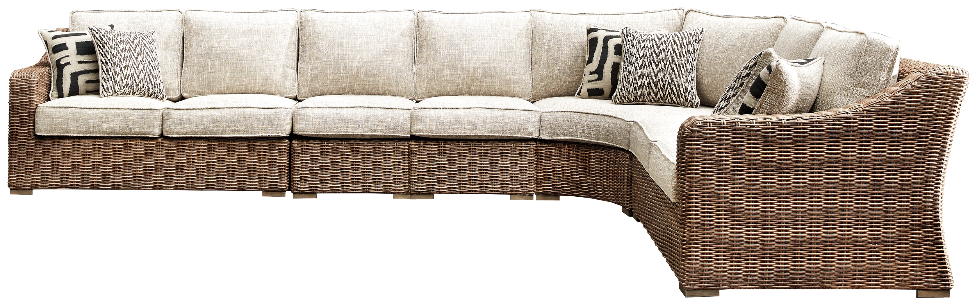 ashley beachcroft 4 piece outdoor sectional