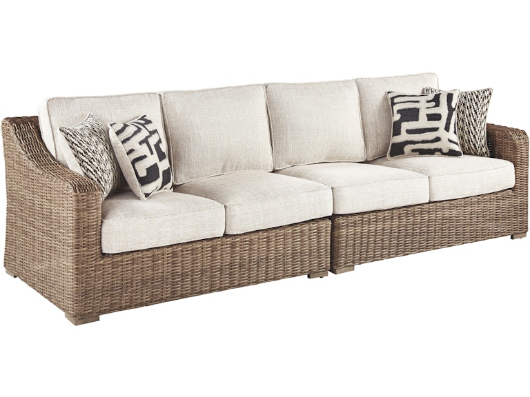 Signature Design by Ashley Beachcroft Outdoor RAF/LAF Loveseat P791-854 at Woodstock Furniture & Mattress Outlet