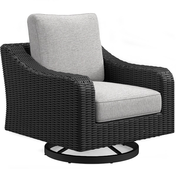 Signature Design by Ashley Beachcroft Outdoor Swivel Lounge with Cushion at Woodstock Furniture & Mattress Outlet