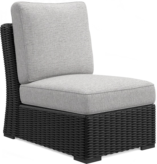 Signature Design by Ashley Beachcroft Outdoor Armless Chair with Cushion at Woodstock Furniture & Mattress Outlet