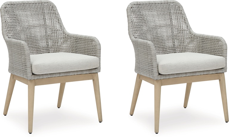 Signature Design by Ashley Seton Creek Outdoor Dining Arm Chair (Set of 2) P798-601A