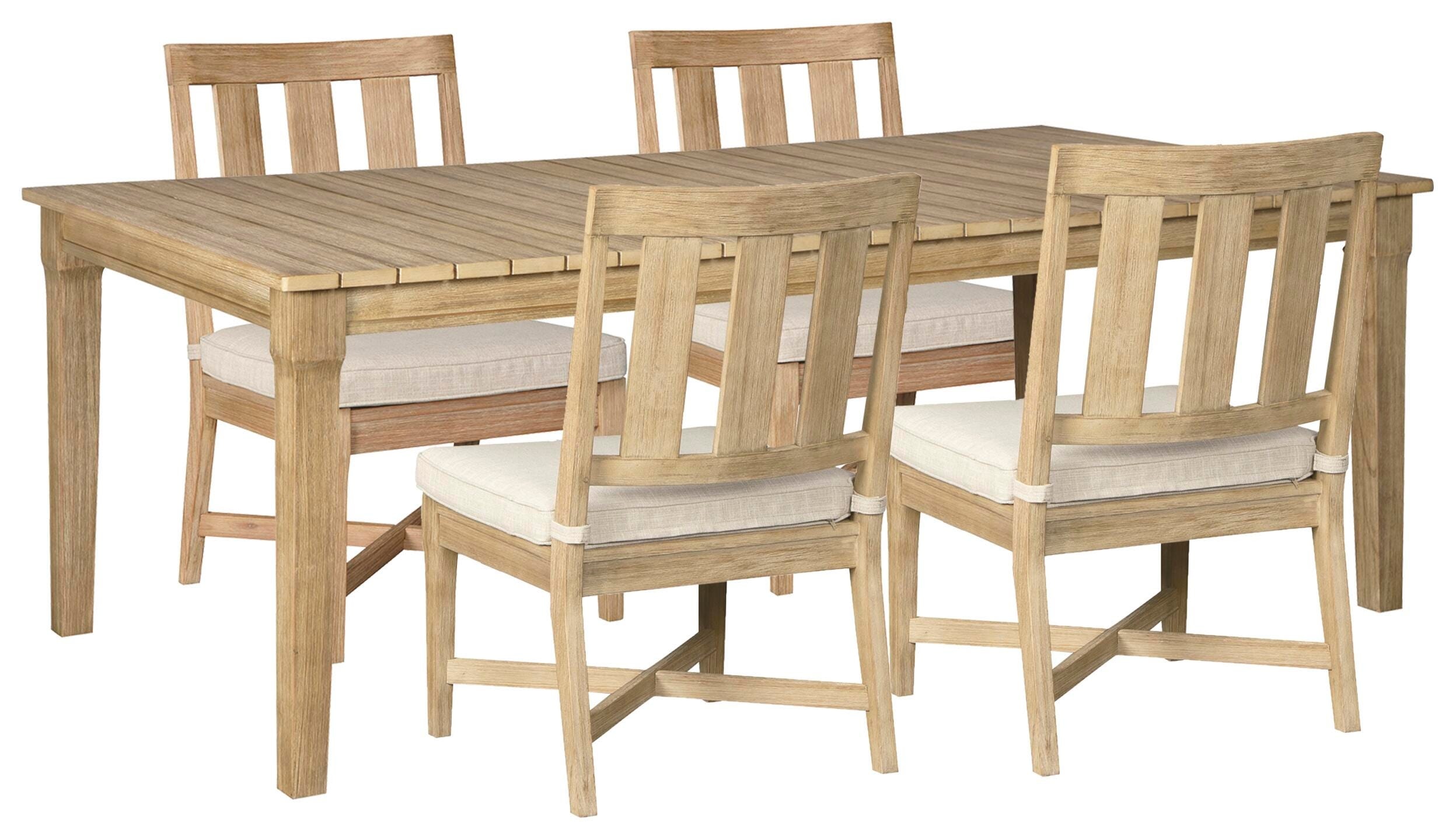 Signature Design by Ashley 5-Piece Outdoor Dining Set PKG000445