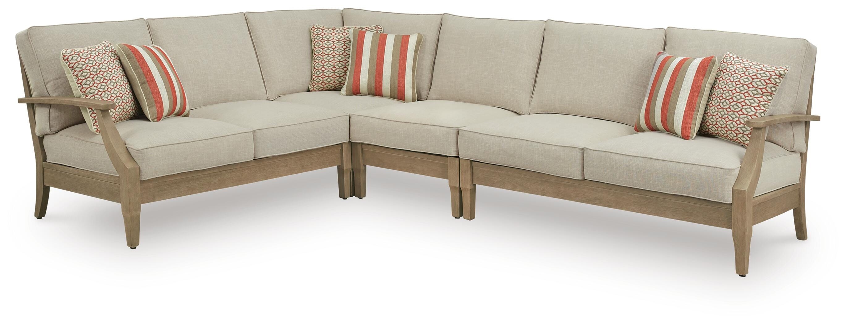 Signature Design by Ashley Clare View 4-Piece Outdoor Sectional P801P11