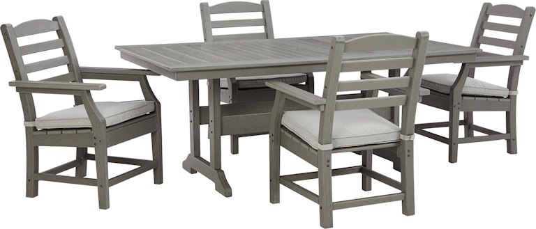 Signature Design by Ashley Visola Outdoor Dining Table with 4 Chairs P802P4 P802P4