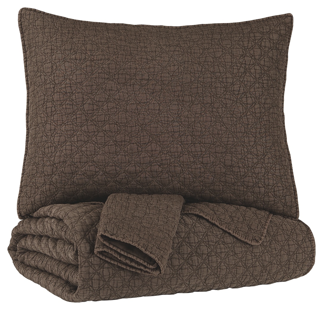 Wedding Ring Bedspread in Maroon Full