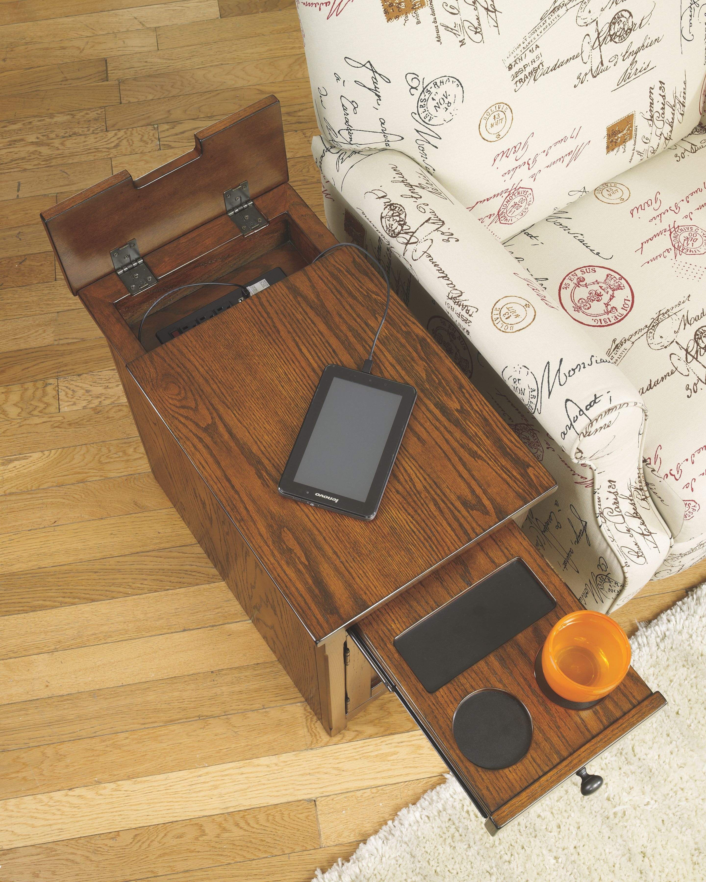 Laflorn chairside deals end table