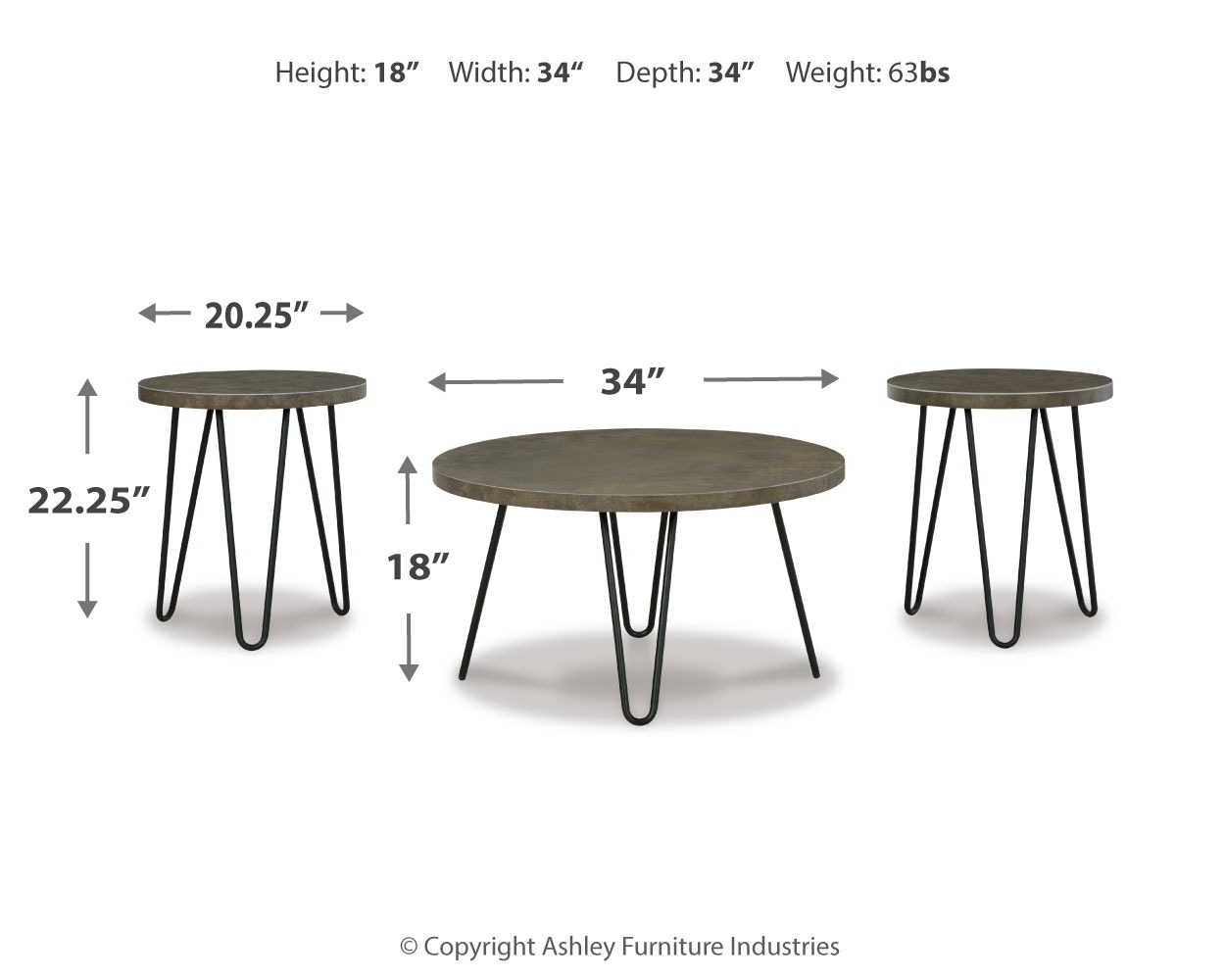 Signature Design by Ashley Living Room Hadasky Table (Set of Signature Design by Ashley Living Room Hadasky Table (Set of
