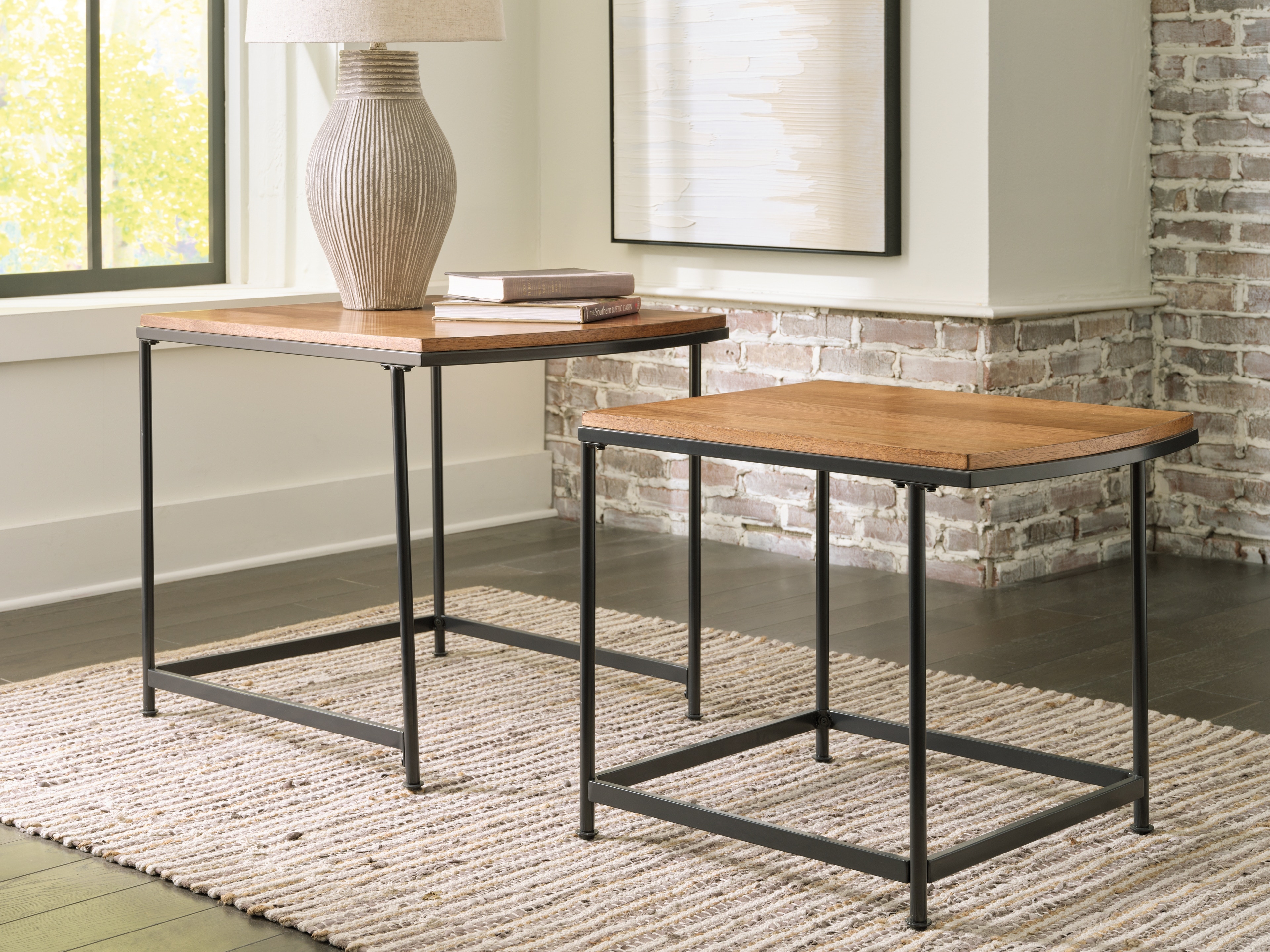 Signature Design by Ashley Living Room Drezmoore Nesting End Table