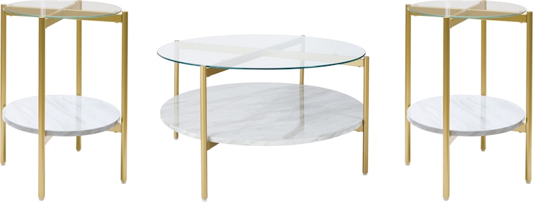 Signature Design by Ashley Wynora Coffee Table with 2 End Tables T192T2