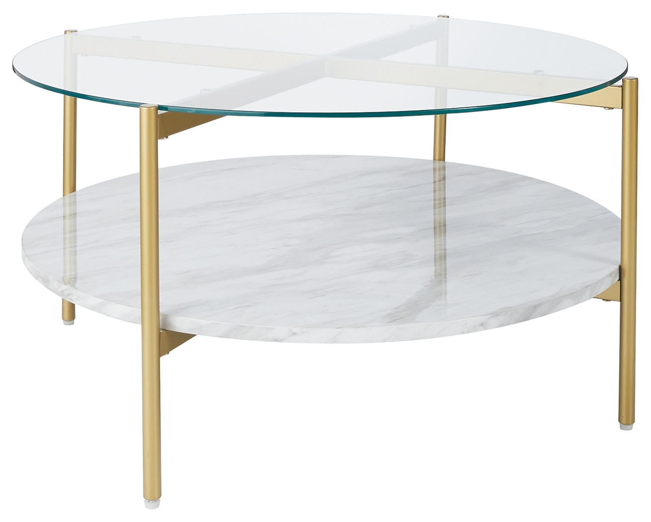 Ashley glass coffee deals table