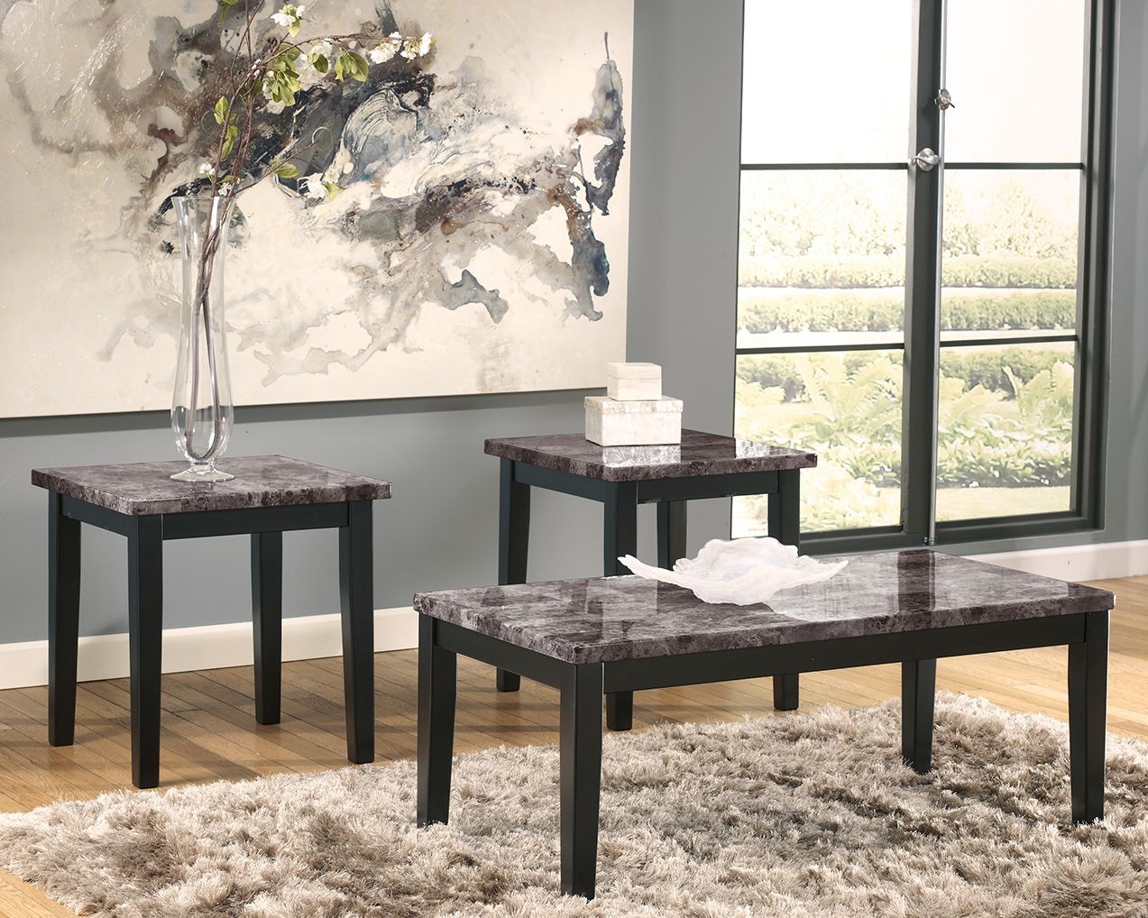 EIT MINI Table 〜 Triple name version Signature Design by Ashley Living Room Elbrynn Table (Set of