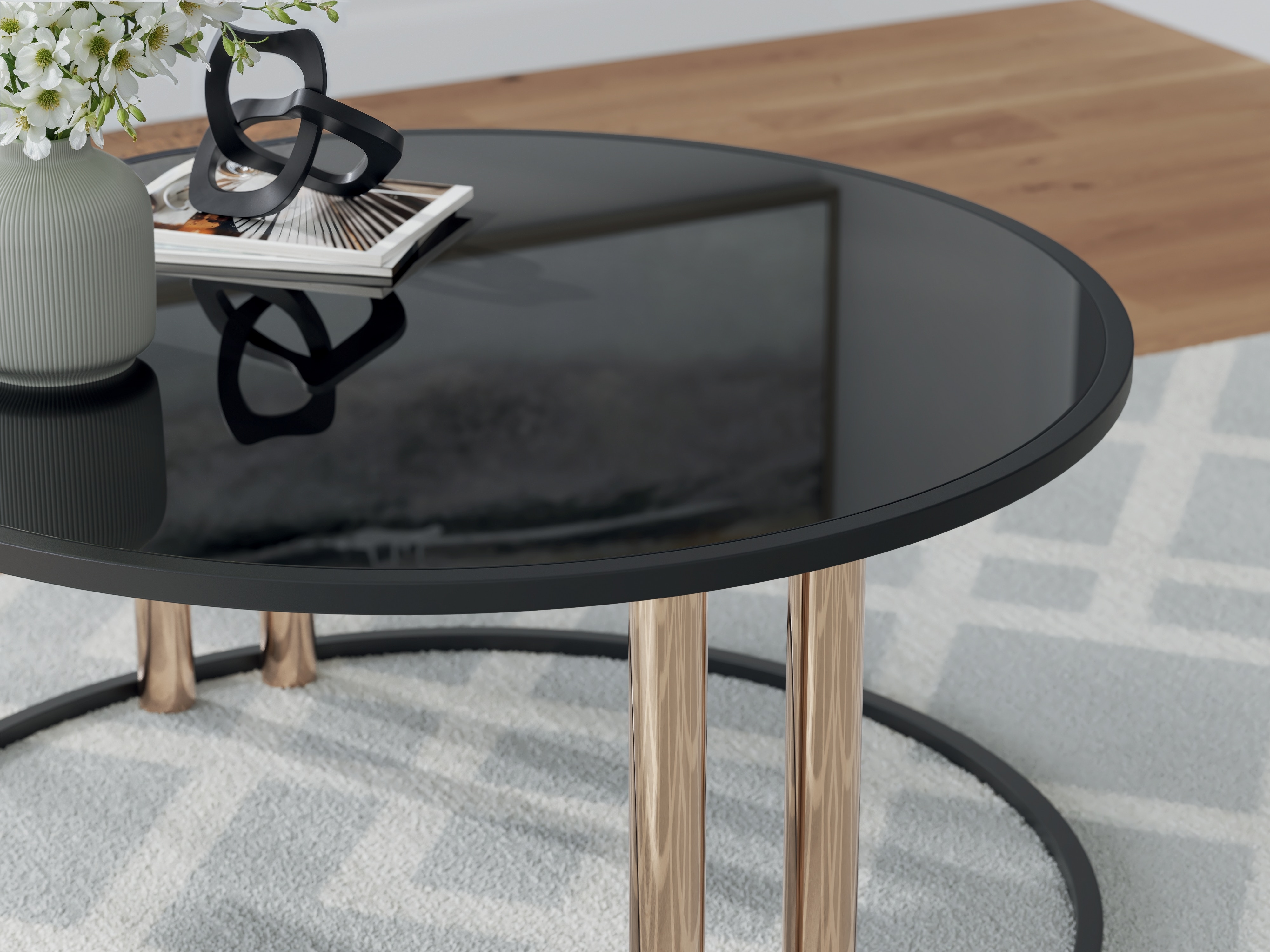 Signature Design by Ashley Living Room Hannerly Table (Set of 3