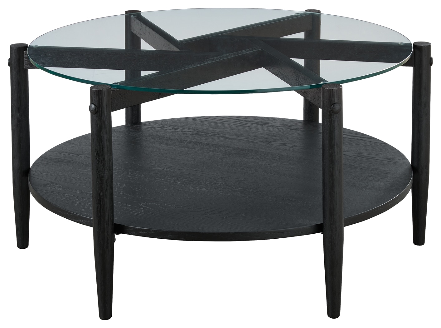 Ashley glass deals coffee table