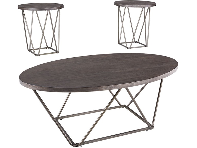 Signature Design by Ashley Neimhurst 3 Piece Occasional Table Set T384-13 AST384-13