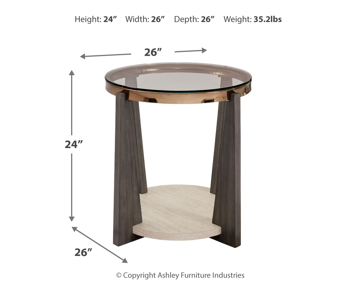 Signature Design by Ashley Living Room Frazwa End Table T432-6