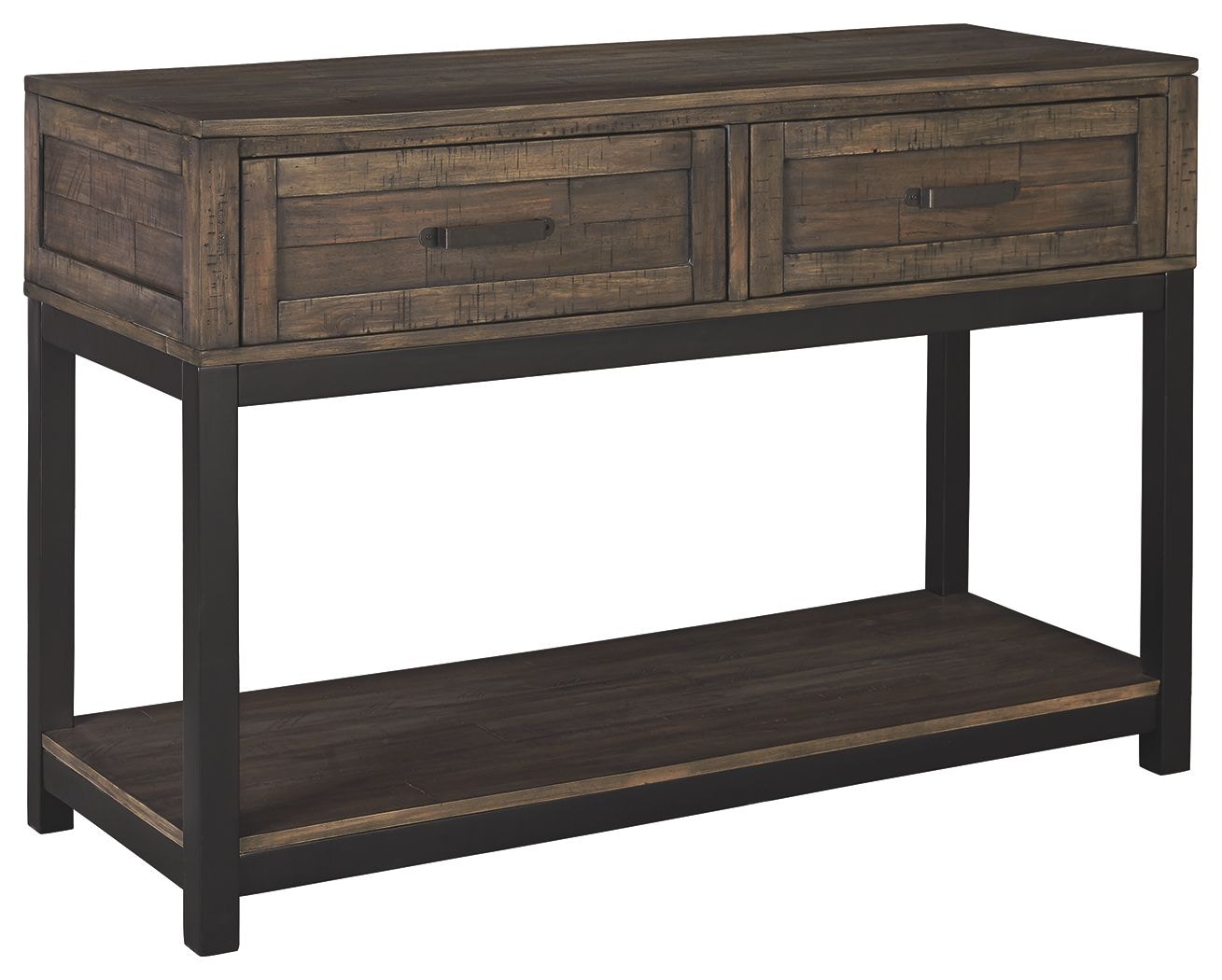 Signature Design by Ashley Living Room Johurst Sofa/Console Table T444