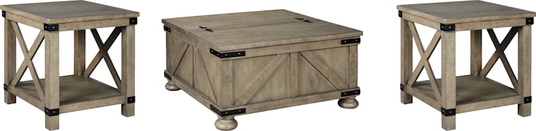Signature Design by Ashley Aldwin Coffee Table and 2 End Tables T457T1