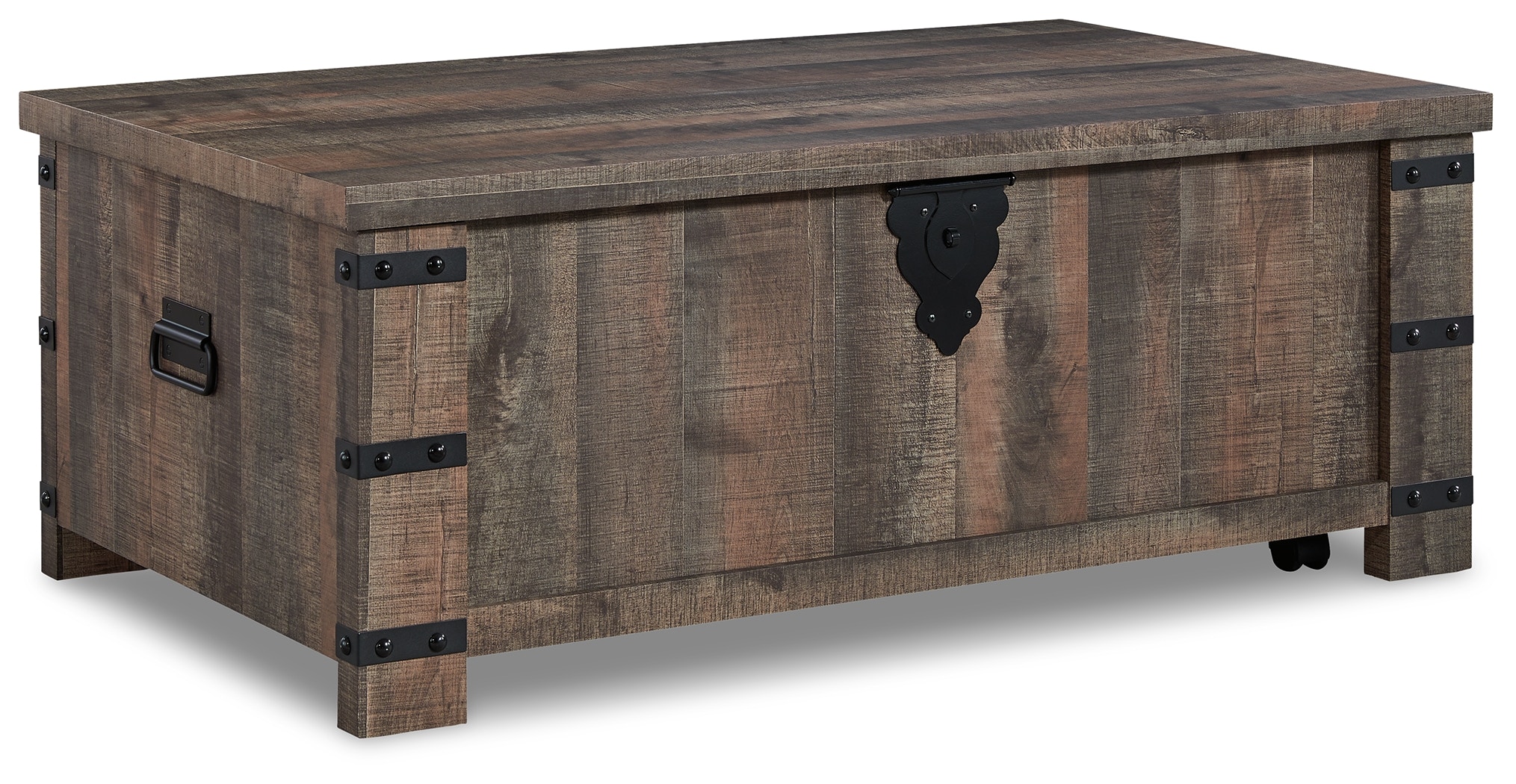 Barnwood lift store top coffee table