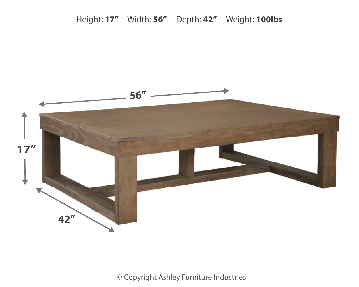 ashley center table