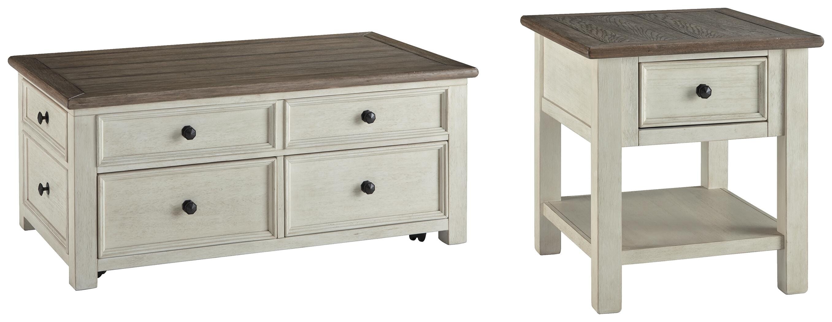 Signature Design by Ashley 2-Piece Table Package PKG008658