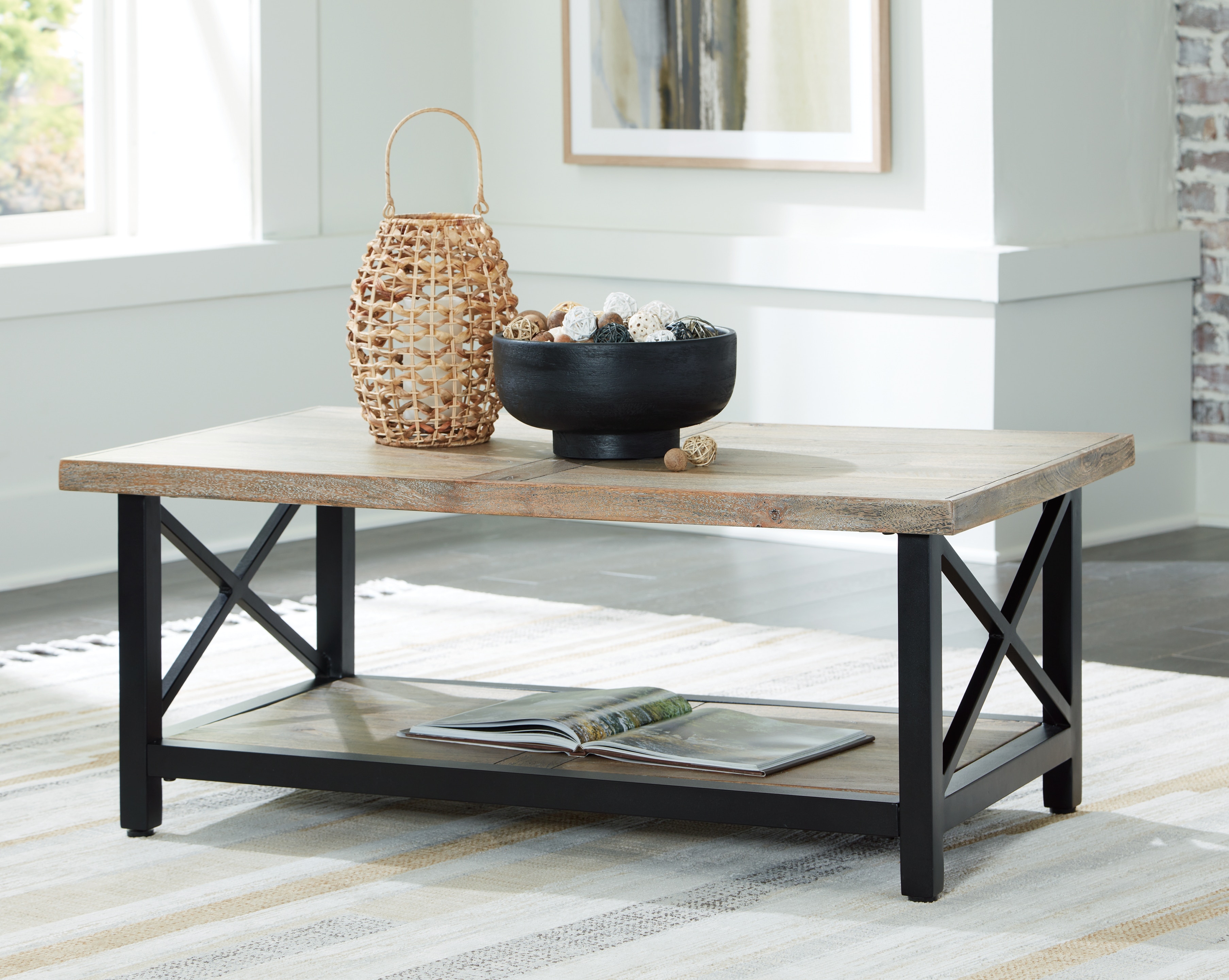 Ashley farmhouse clearance coffee table