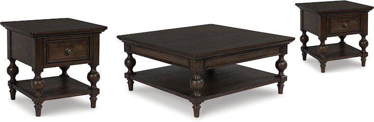 Signature Design by Ashley Veramond Coffee Table and 2 End Tables T694T1