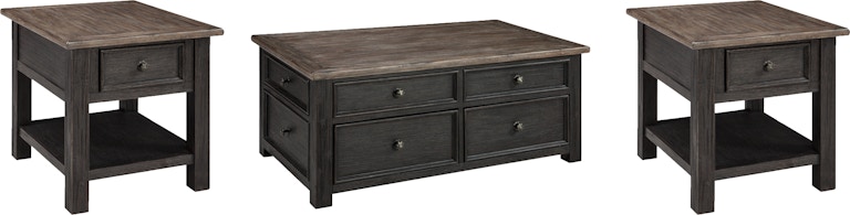 Signature Design by Ashley Tyler Creek Coffee Table and 2 End Tables T736T2