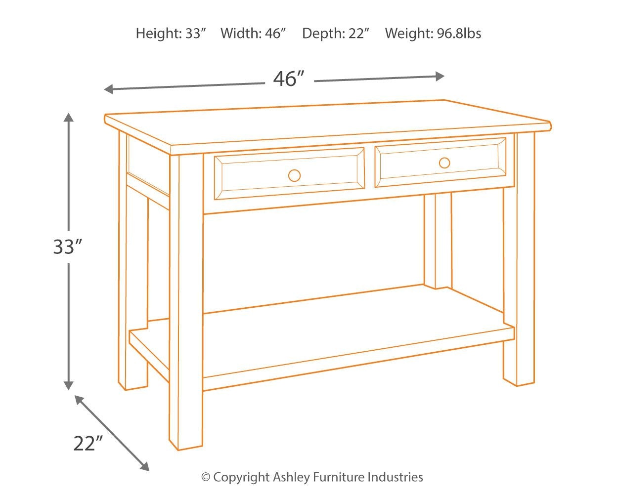 Tyler creek clearance console table