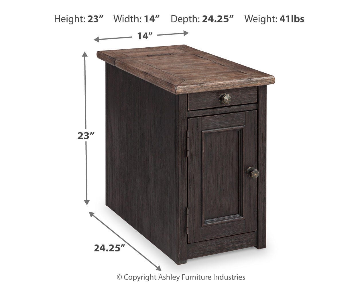 Signature Design by Ashley Living Room Tyler Creek Chairside End