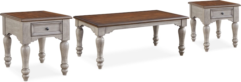 Signature Design by Ashley Lodenbay Coffee Table and 2 End Tables T741T1