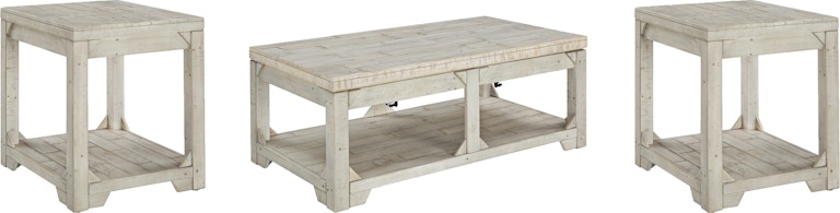 Signature Design by Ashley Fregine Coffee Table and 2 End Tables T755T1