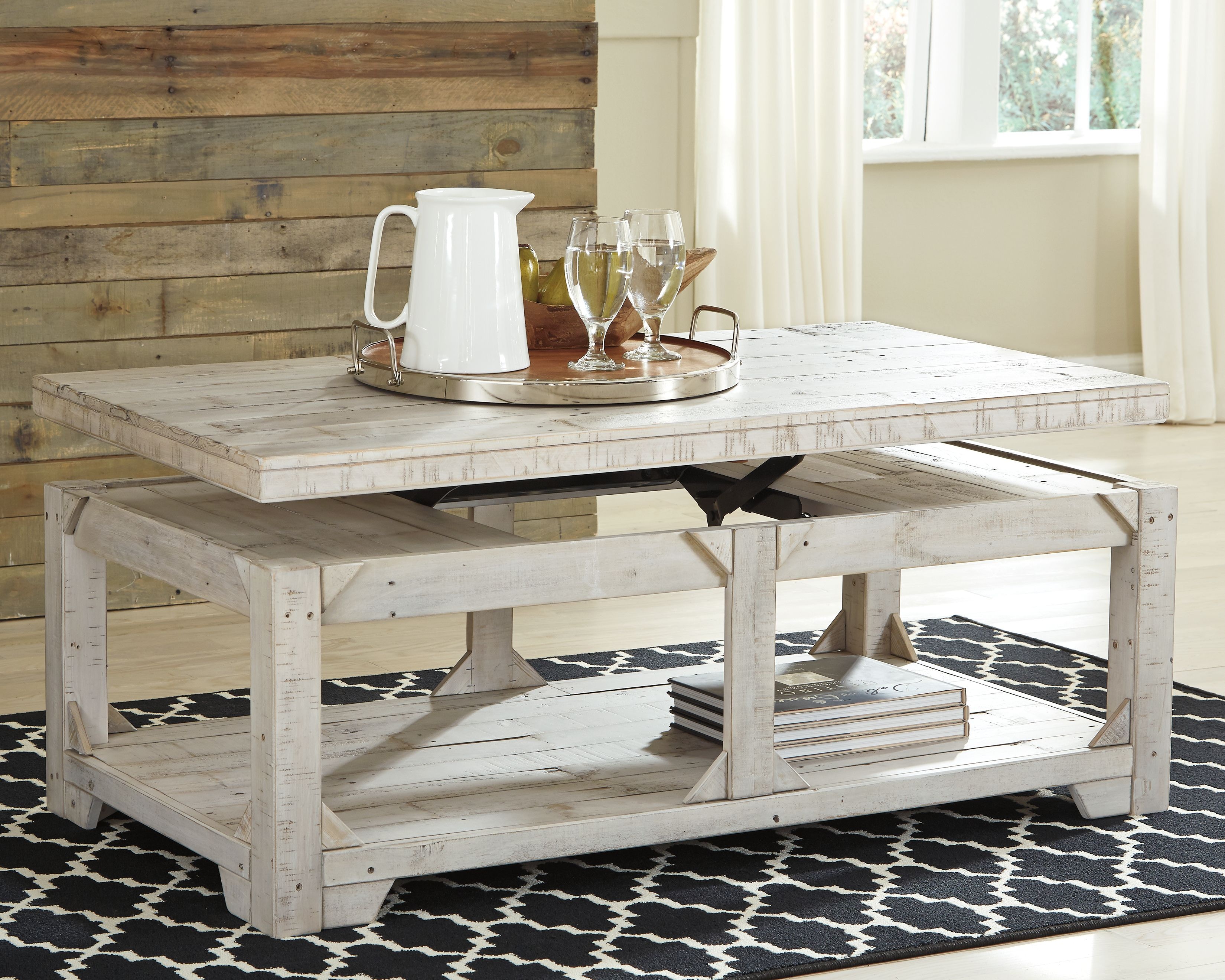 Ashley Living Room Fregine Coffee Table with Lift Top T755-9 - Tar