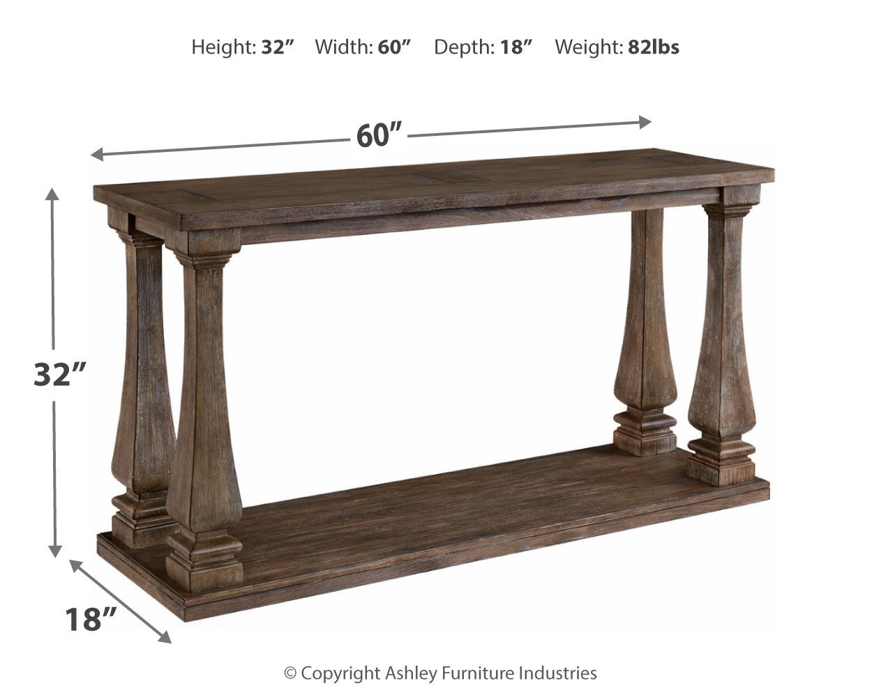 Ashley Johnelle Johnelle Sofa Table T7764 Portland, OR Key Home
