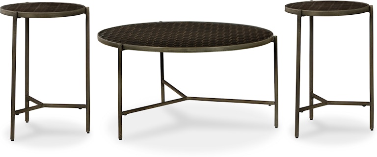 Signature Design by Ashley Doraley Coffee Table and 2 End Tables T793T2