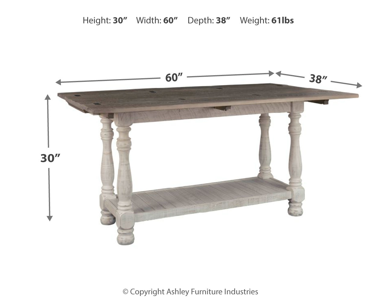 sofa table height