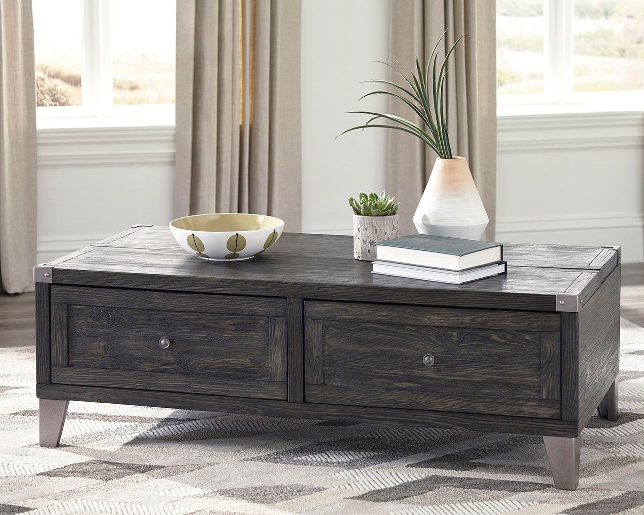 ashley gray coffee table