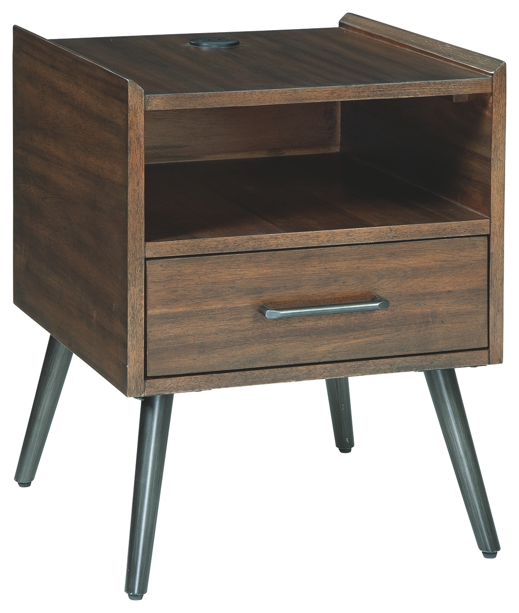 kamille end table with storage