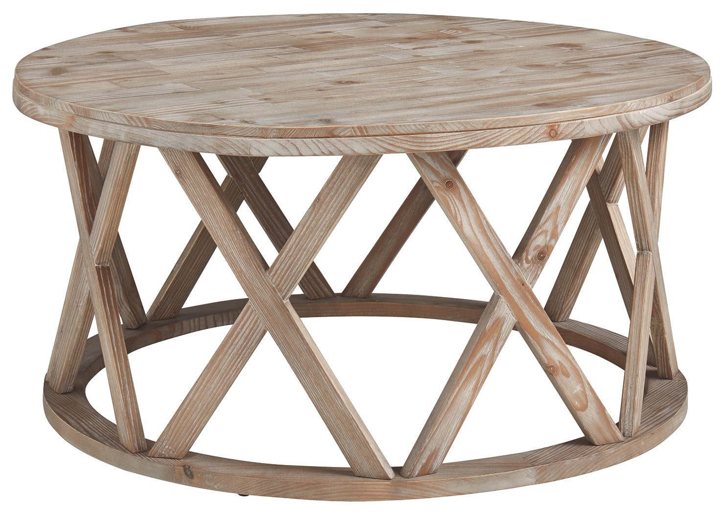 signature design by ashley round coffee table