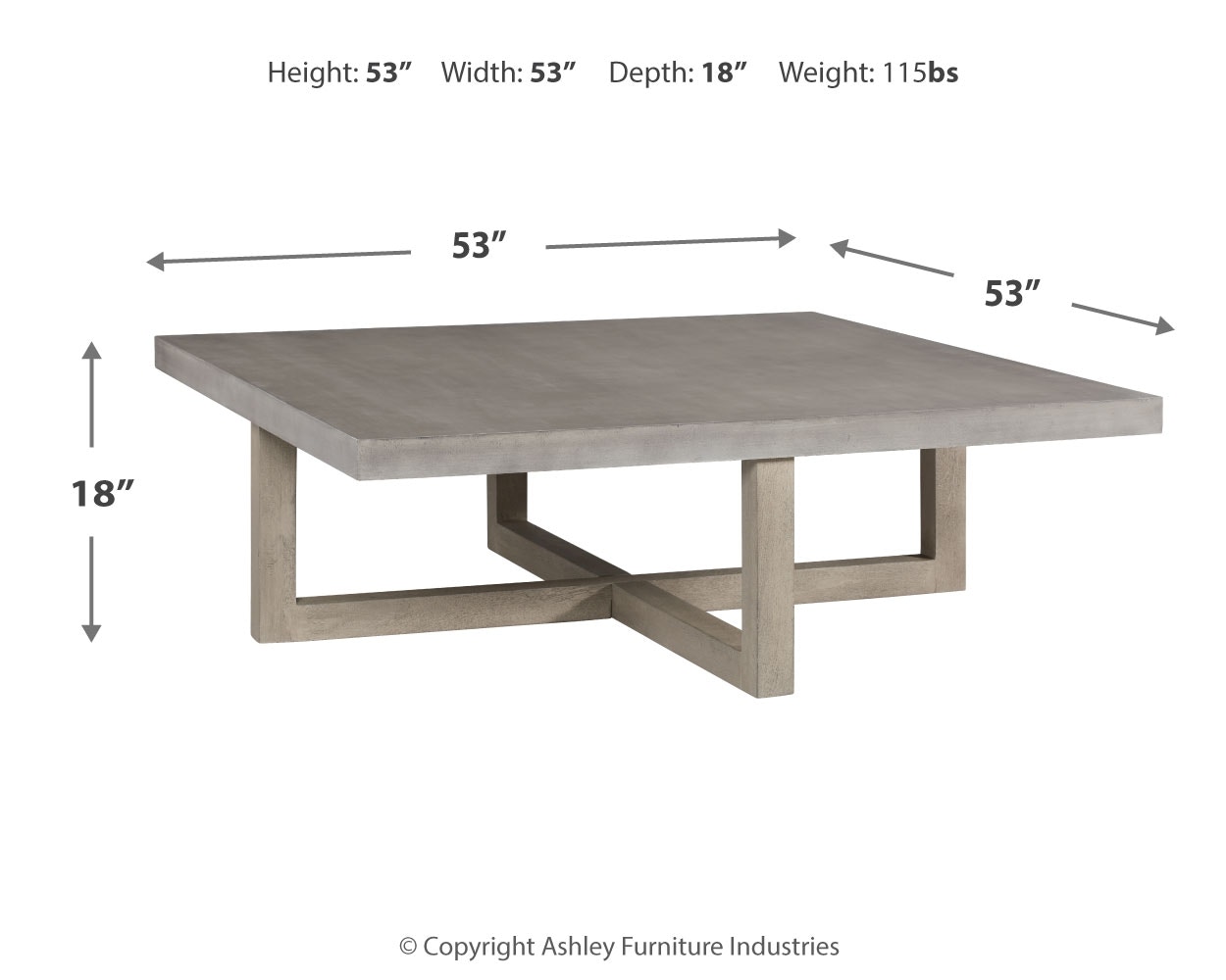 Signature Design by Ashley Living Room Lockthorne Coffee Table