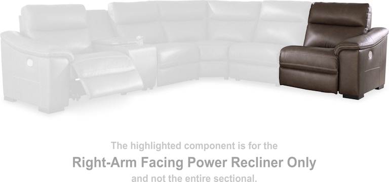 Signature Design by Ashley Salvatore Right-Arm Facing Power Recliner U2630162 at Woodstock Furniture & Mattress Outlet
