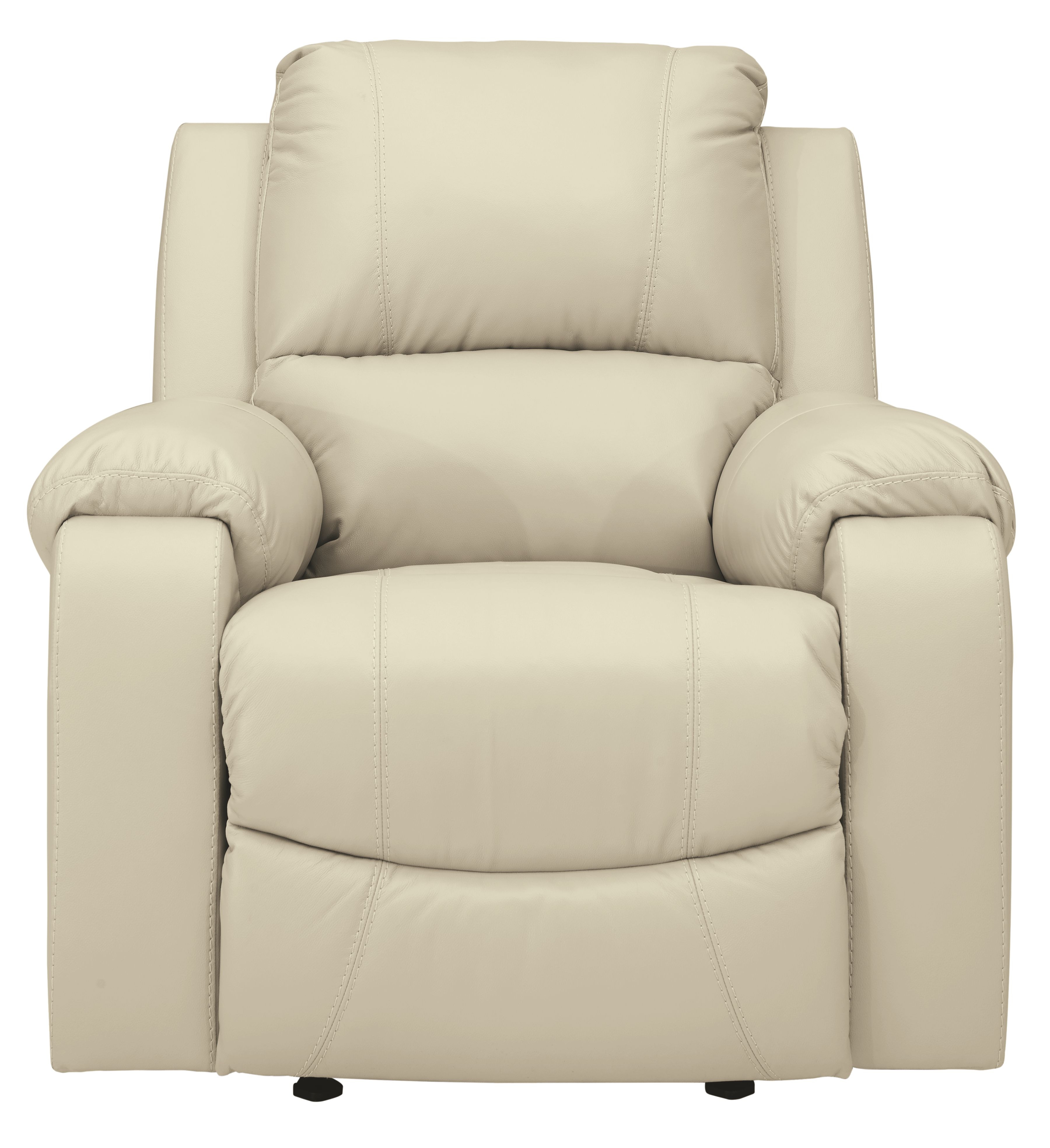 cream leather reclining chair