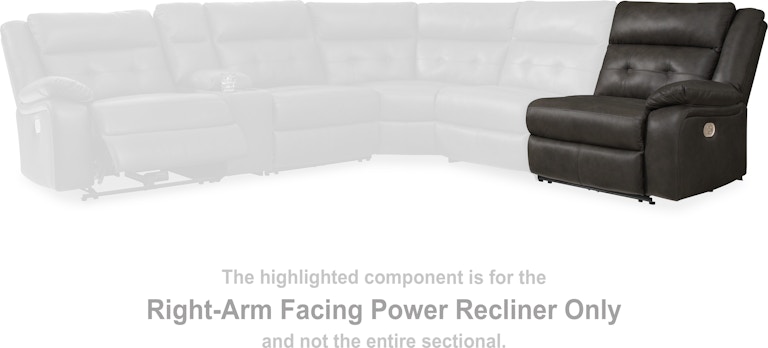 Signature Design by Ashley Mackie Pike Right-Arm Facing Power Recliner at Woodstock Furniture & Mattress Outlet